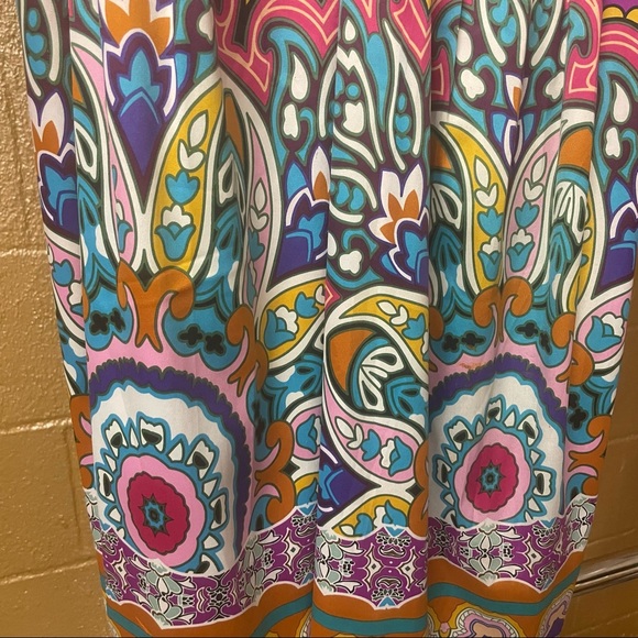 Boho Hippie - Fully Lined Paisley - Size 14 Dress - Picture 15 of 16